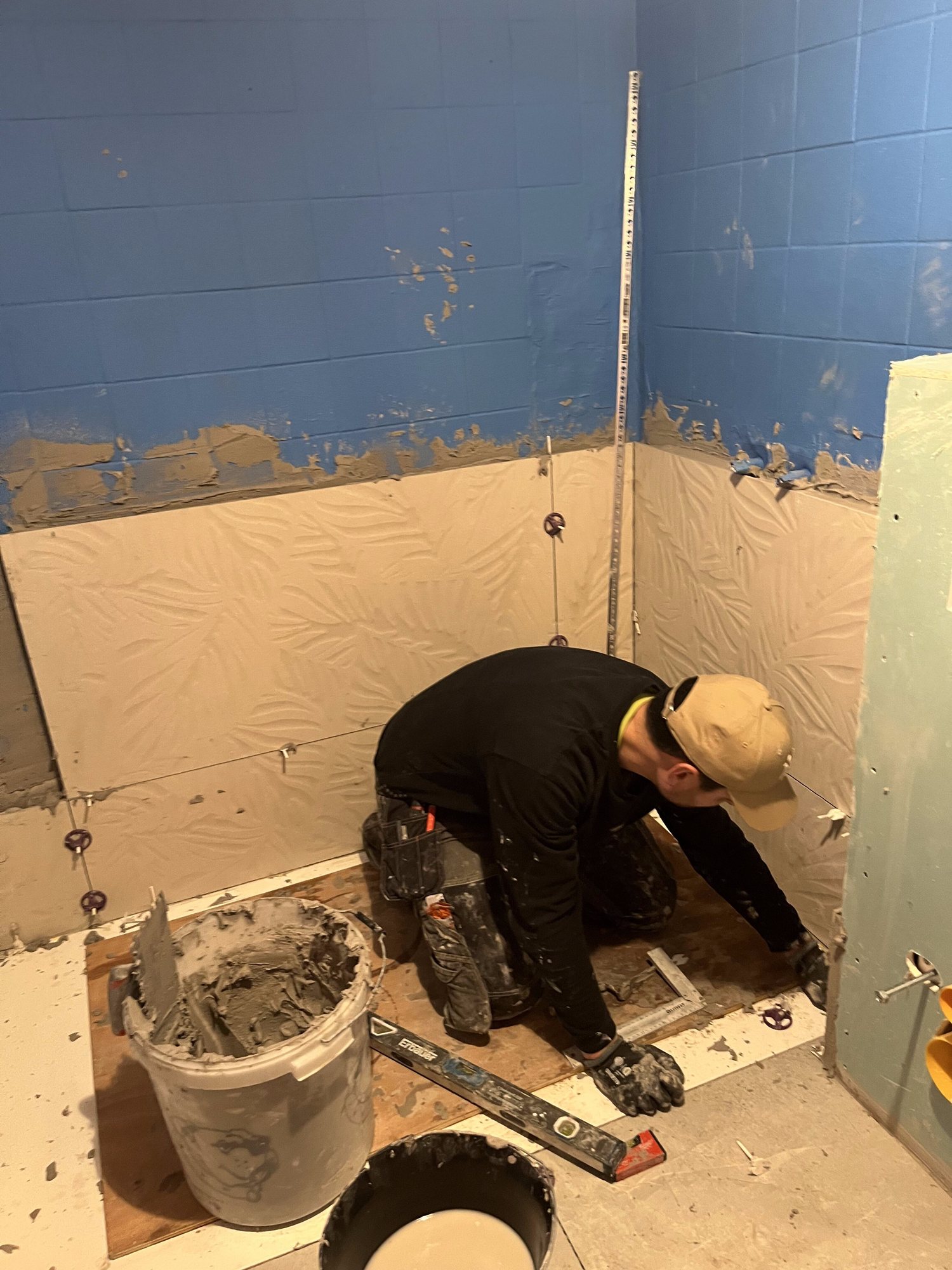 Pose du carrelage grand format